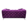 thumbnail image 4 of Bowery Hill Transitional / Modern Loveseat in Purple Fabric Finish, 4 of 4