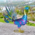 thumbnail image 4 of Dserhfy Metal Peacock Statue Garden Decor Peacock Sculpture Outdoor Peacock Spreading Its Tail Statue for Lawn Yard Decoration, 4 of 7