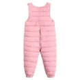 thumbnail image 4 of Xyant Toddler Boys Girls Snow Pants Jumpsuit Baby Winter Coat Puffer Windproof Warm Snow Ski Bib Overalls Snowsuit for Toddler Baby Kids (Pink,6-12 Months), 4 of 5