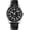 Black strap silver case, variant on Men Watches Black Leather Band Large Big Luxury Luminous Fashion Dress Casual Analog Quartz Chronograph Father Gifts Wrist Watch