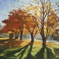 thumbnail image 2 of Strube, Ling 26x26 Gold Ornate Wood Framed with Double Matting Museum Art Print Titled - The Golden Light II, 2 of 4