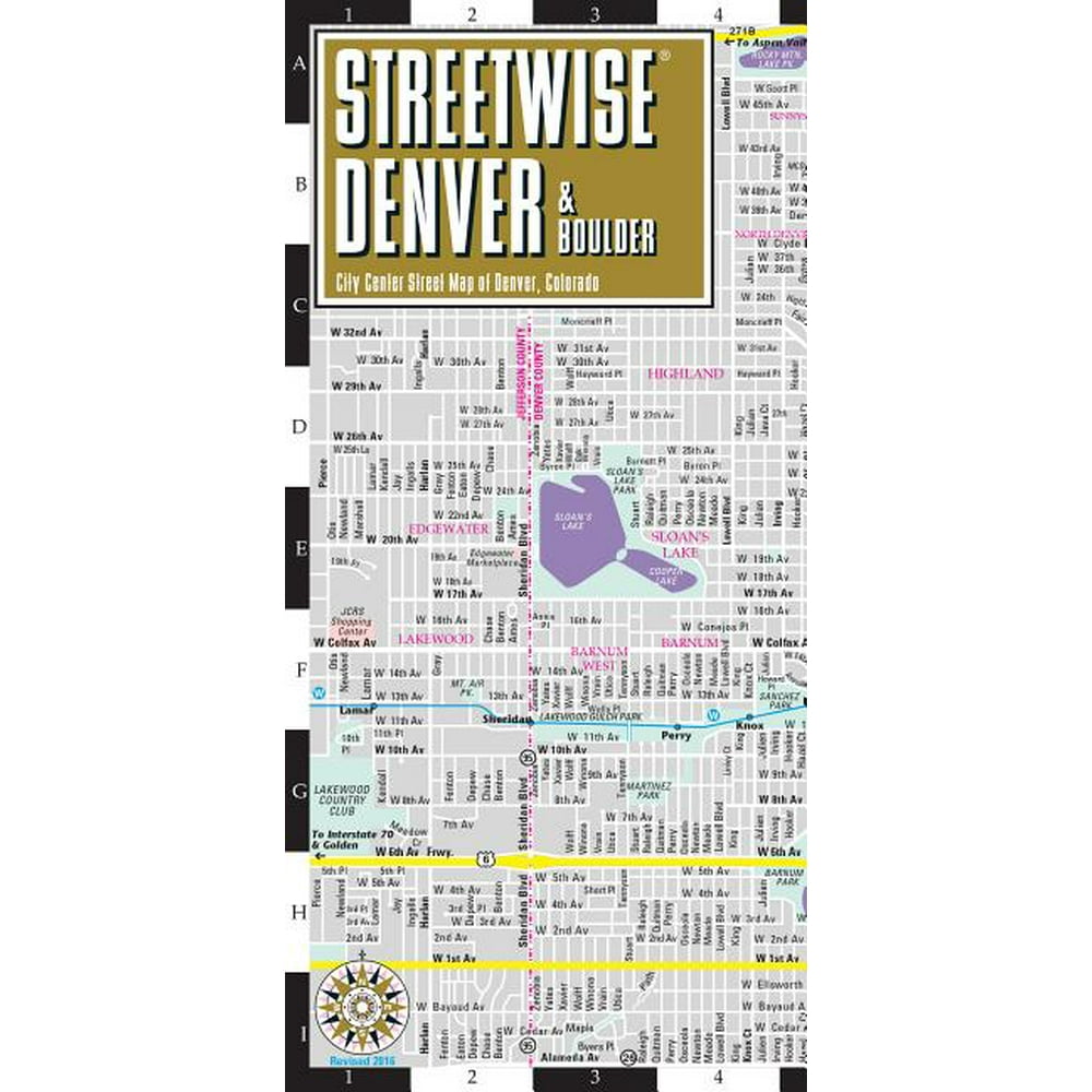 Michelin Streetwise Maps Streetwise Denver Map Laminated City Center