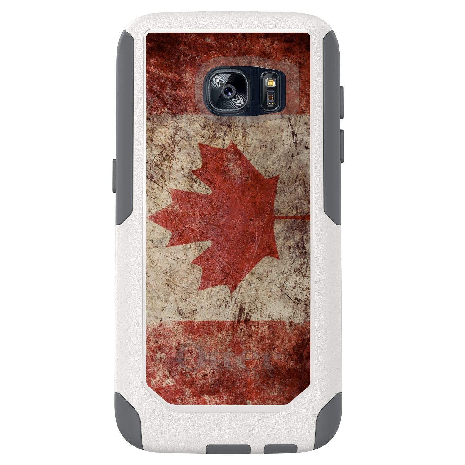 DistinctInk Custom White OtterBox Commuter Series Case for Samsung Galaxy S7...