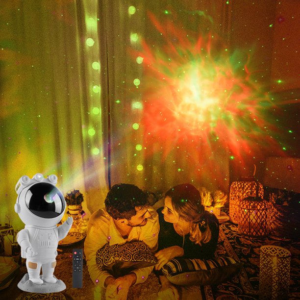 Lámpara de proyección de techo de dormitorio giratoria 360 con luz nocturna de galaxia para dormitorio en casa