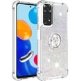 thumbnail image 4 of for Xiaomi Redmi Note 11 4G Glitter Case with Ring Holder, Bling Sparkle Floating Liquid Soft TPU Cushion Fashion Clear Case Cover for Xiaomi Redmi Note 11 4G/Redmi Note 11S  Colorful, 4 of 14