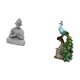 thumbnail image 5 of Estatua de mono,Estatua de Buda Mono para Interiores y Exteriores Budista,Figura de escritorio,Estante de estatua de pavo real para escritorio,decoración del hogar,Figura decorativa creativa, 5 of 8