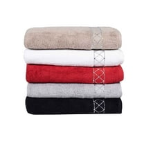 Sparkles Home  Atlas Rhinestone Bath Towel Gray