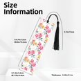 thumbnail image 3 of Kdxio Colorful Flowers Print Metal Tassel Bookmarks,Perfect Gift for Art Lovers and Bookworms Metal Bookmarks for Women, 3 of 8