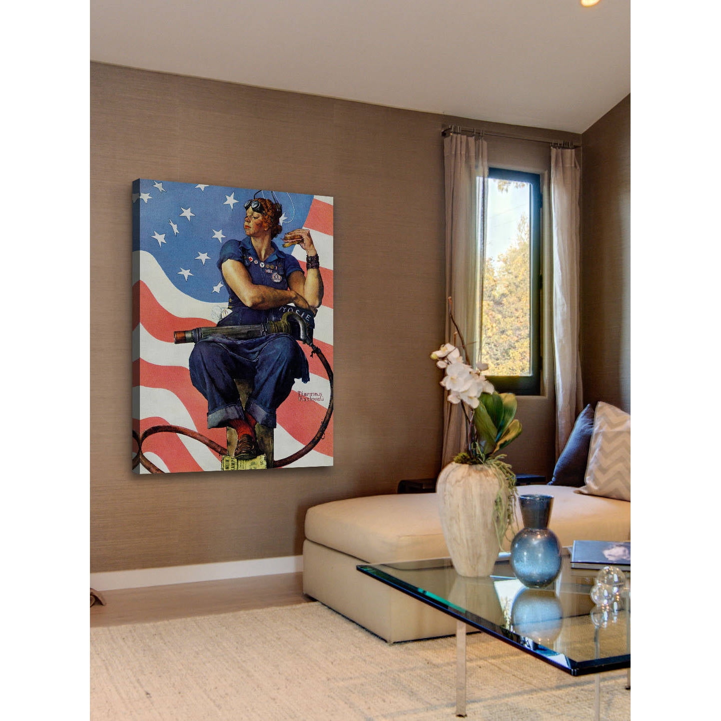 Marmont Hill 'Rosie The Riveter' by Norman Rockwell Painting Print on Wrapped Canvas