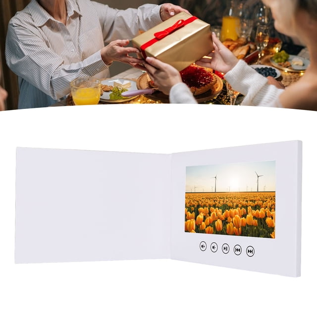 Video Greeting Card, Video Brochure Type C Interface 7 Inch 1500mAh for Anniversary