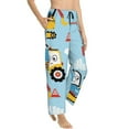 thumbnail image 2 of Xecao Building Truck Women's Straight Lounge Pajama Pants: The Epitome of Relaxed Sleepwear, 2 of 9