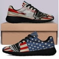 thumbnail image 3 of Muscle Car American flag Shoes Sneakers Black Size 11, 3 of 7