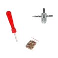thumbnail image 3 of Kit de herramientas de reparación de válvula de neumático de coche, herramienta de extracción de vástago de válvula de neumático de cabezal simple y doble, 3 of 5