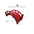 thumbnail image 7 of SamsGazebos Miniature Japanese Plywood Garden Bridge, 25-Inch, Red, 7 of 7