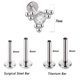 thumbnail image 1 of 1PC G23 TitaniumSteel 16G CZ Gem Moon Labret Lip Bar Ring Crystal Flower Ear Cartílago Tragus Helix Piercing Tornillo Fit Top 16g Tan Jianjun unisex, 1 of 2