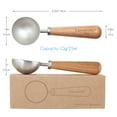 thumbnail image 6 of Easyworkz Retro Stainless Steel Coffee Scoop with Walnut Handle 10g / 1 Tbsp Coffee Measuring Spoon, Brushed Silver, 6 of 9