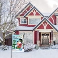 thumbnail image 4 of Red Scarf Snowman with Gift 12.5x18 Inch Garden Flag Merry Christmas Double Sided Winter Decorative Outdoor House Flag, 4 of 6