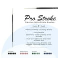 thumbnail image 2 of Creative Mark Pro Stroke Premium White Chungking Hog Bristle Artist Paint Brush - Round # 1 - Natural Bristle Brush w/ Great Control Suitable for Oils, Watercolors, Acrylics, Alkyds, Caseins, 2 of 6