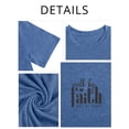 thumbnail image 4 of Anbech Christian Shirts Women Faith T Shirts Plus Size Graphic Shirts Oversized Short Sleeve Loose Tee, 4 of 7