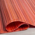 thumbnail image 6 of Fab Habitat Striped Outdoor Rug - Waterproof, Fade Resistant, Crease-Free, Reversible - Premium Recycled Plastic - Patio Porch Balcony Deck - Cancun Sunset - 8x10 ft, 6 of 9
