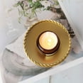 thumbnail image 5 of Candle Cup Crafts Ornaments, Ongmies Plate Candlestick Holders Gold Candle Holders for Pillar Candles Candle Tray Pedestal Candle Stand for Wax Candles, Gold, 5 of 9