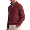 thumbnail image 4 of GENTS BLISS Long Sleeve Men Sweaters Zipper Pullover Knitted Sweaters for Men Twist Textured Collar Men Sweaters, 4 of 9