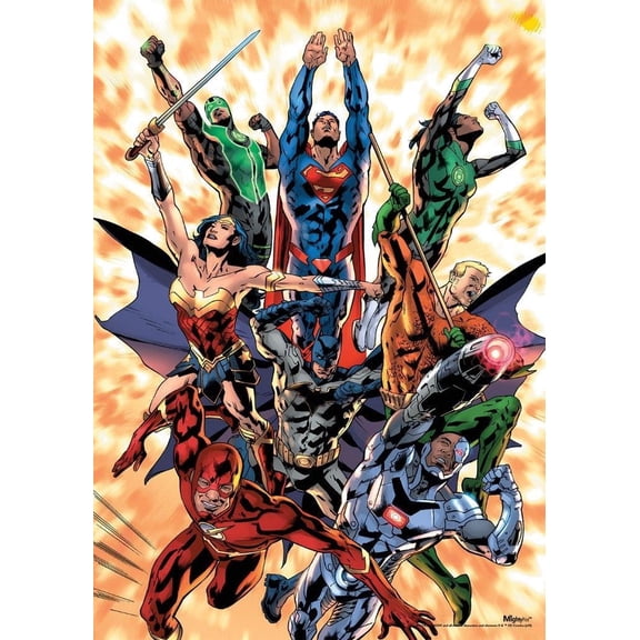 DC Comics (Justice League - Explosion) MightyPrintâ„¢ Wall Art MP17240598