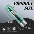 thumbnail image 3 of HIBIBUD Small Flashlight,Keychain Design Windfire Flashlight,Purple Side Lights Keychain Light,Green, 3 of 7