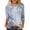 Light Blue [Summer Tops for Women] [New Arrivals], variant on WEIWEN 3/4 Length Sleeve Womens Tops Dressy Casual Floral Graphic Tees for Women Trendy Going Out Outfits 3/4 Sleeve T Shirts Women's Clothing Light Gray, S