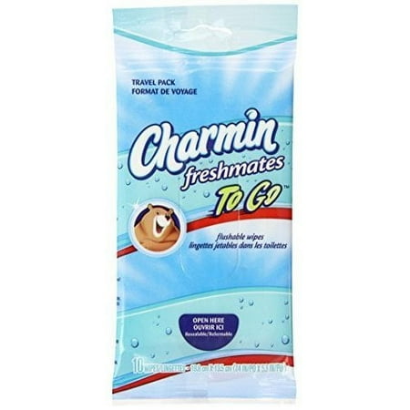 CHARMIN - Freshmates To Go Flushable Wipes - 10 Wipes