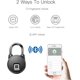 thumbnail image 2 of Candado inteligente Bluetooth sin llave a prueba de huellas dactilares, candado de seguridad antirrobo para puerta, bolso, cajón, maleta ER, 2 of 5