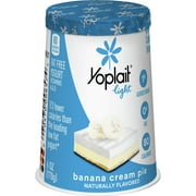 Yoplait, Light Banana Cream Pie Flavored, Yogurt, 6 oz Plastic Cup