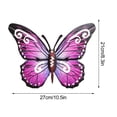 thumbnail image 3 of Mariposa de hierro forjado, decoración para colgar en la pared del hogar, Hardware, colgante artesanal, amarillo, 3 of 9