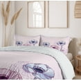 thumbnail image 6 of Ambesonne Anemone Flower Duvet Cover Set, Retro Buds Field, 2-Calking, Pale Blue Pale Pink, 6 of 7