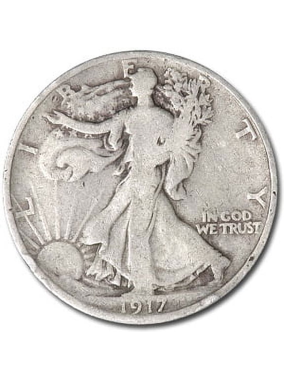 1917-D Rev Walking Liberty Half Dollar VG