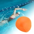 thumbnail image 2 of Unique Bargains 1 Pc Silicone Waterproof Solid Color Swim Cap Orange, 2 of 5