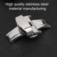 thumbnail image 2 of Hebilla de cierre de reloj de acero inoxidable hebilla desplegable Cierre de correa de reloj Accesorio de repuesto Plata 18 mm 20 mm 22 mm para su elección(20mm) Unbranded 1510200036713, 2 of 7