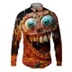 thumbnail image 3 of Camisas de manga larga con estampado 3D de pizza para hombre, camisas de hip-hop de calle de primavera y otoño, blusas góticas casuales de moda para hombre Y2k, 3 of 4
