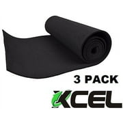 XCEL 3 Pack 48" x 12" x 1/8" (3.18mm) Versatile Foam Craft Foam Cosplay Foam Neoprene Rubber Sheet Rolls Packing Sheets Gasket Rubber Foam Padding Versatile Applications