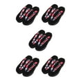 thumbnail image 1 of Baohd Japanese Clogs Slippers Geta Sandals Flops for Men Women Stylish and Comfortable Black Round Size 37 5Set, 1 of 6