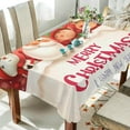 thumbnail image 4 of 54"x72" Santa Claus Tablecloth, Waterproof Washable Polyester Square Table Cover, Durable Tablecloth for Kitchen Dining Table Party Decor, 4 of 7