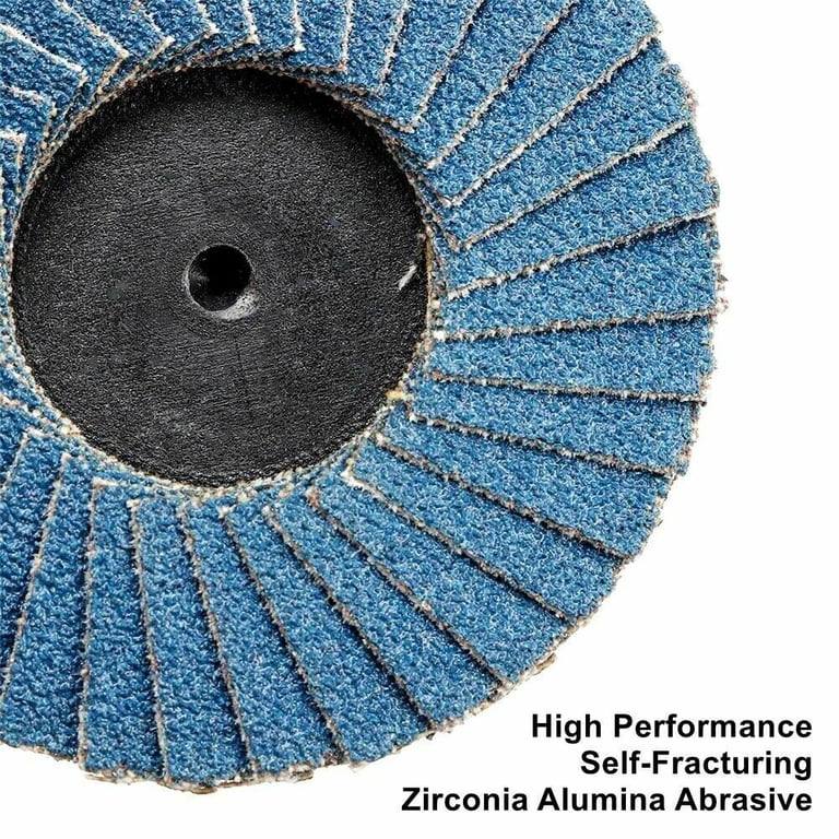 9Pcs 2 inch Zirconia Alumina Quick Change Flap Discs Grit 60 Flat Roll