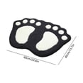 thumbnail image 3 of Fwttom Easter Footprints Bath Rug Front Door Carpet Footprints Shaped Tuft Bath Mat Non Slide Washable Floor Mat for Spring Birthday Shower Home Bathroom Decor, 3 of 6