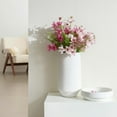 thumbnail image 4 of LuxenHome White Terracotta 16.1-Inch Tall Indoor and Outdoor Cylinder Vase, 4 of 7