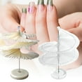 thumbnail image 4 of dianhelloya Gel Polish Display Stand Rotatable Detachable Smooth Edge Reusable Display Nail Polish Plastic Polish Gel Manicure Holder Shelf Nails Art Stand for Nail Salon Natural, 4 of 8