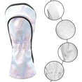 thumbnail image 3 of Golf Club Head Cover Waterproof Leather Golf Accessories HeadCovers Set Driver Headcover for Women Men Pastel Swirl Vibe, 3 of 5