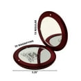 thumbnail image 2 of Ruby Shimmer Crystal Compact Mirror 1X/3X | Travel Vanity Must-Have, 2 of 4