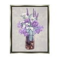 thumbnail image 4 of Stupell Industries Mixed Purple Bouquet Full Rose Wildflower Blooms Graphic Art Luster Gray Floating Framed Canvas Print Wall Art, Design by Ziwei Li, 4 of 5
