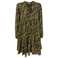 thumbnail image 4 of Women's  Chain Print V Neck Dress MB Small, 4 of 5