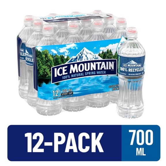 Ice Mountain Natural Spring Water – 12 Pack (700 mL Bottles) 💧🏔️